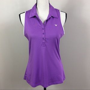 Callaway Opti-Dry Golf Sleeveless Top Sz M